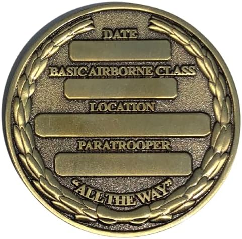 Sjedinjene Države Army USA Airborne Paratrooper SVAKO NAČIN OSNOVNI TEČAJ CHONENGE novčić
