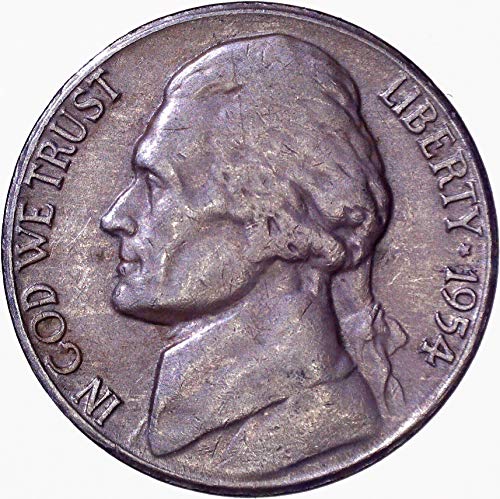 1954. Jefferson Nickel 5C o necrtenom