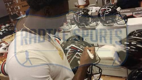 Calvin Ridley potpisao Atlanta Falcons Speed full Size NFL kacige sa autogramom NFL Helmets