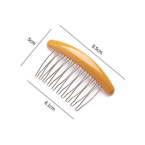3 komada Luksuzna moda 10 zuba bočni češljici francuski češalj sjajni serija bočni kose zakrivljeni klip za kosu češlja za kosu za