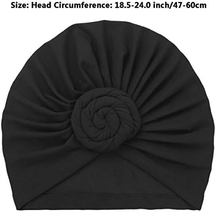 Yizyif Ženski turbanski šešir meko pamuk prethodno vezani zatočeni glavom poklopca BONNET Beanie Headwege Chemo Cap Hat Hat