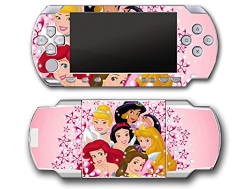 Princess Friends Snow Belle Belle Jasmine Cinderlla Pink Flowers Video igra Vinilna naljepnica naljepnica za kožu za Sony PSP PlayStation