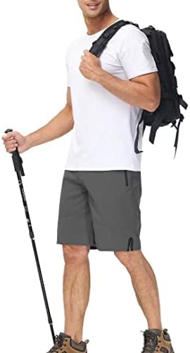 PDBOKEW muške kratke hlače Ležerne prilike lagane planinarske kratke hlače 4 džepova sa zatvaračem